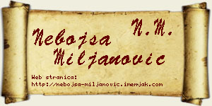 Nebojša Miljanović vizit kartica